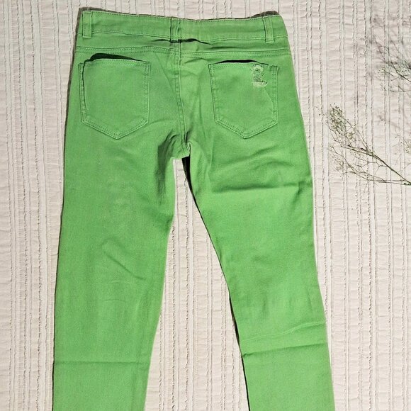 Emperial Green Lime Ripped Skinny Women's Jeans‎ Size 5 Size S. - Picture 3 of 17